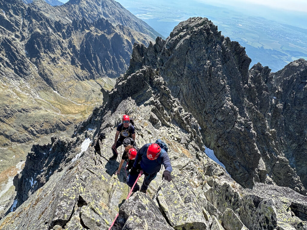 Tesne pod vrcholom Gerlachu. V pozadí Gerlachovská veža.